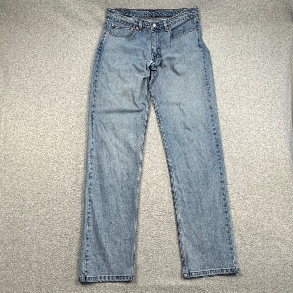 Levis 550 Relaxed Fit Jeans Mens 34x36 Denim Casual Faded Normcore Tall Stretch